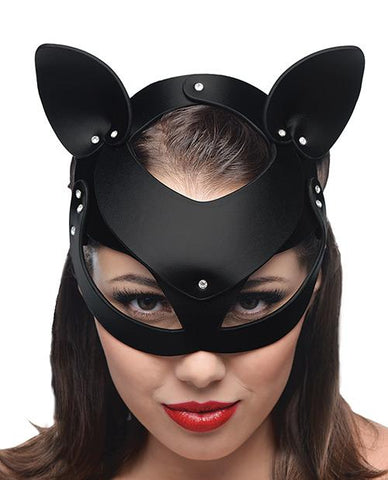 Bad Kitten Leather Cat Mask - Red Light Erotica