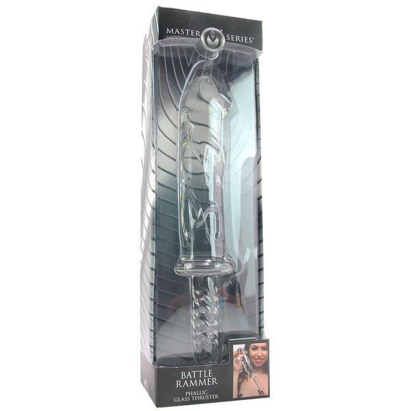 Battle Rammer Phallic Glass Thruster - Red Light Erotica