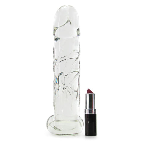 Blown Large Realistic Glass Dildo - Red Light Erotica
