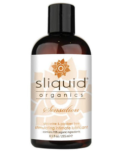 Sliquid Organics Sensation Lubricant - 8.5 oz - Red Light Erotica
