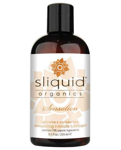 Sliquid Organics Sensation Lubricant - 8.5 oz - Red Light Erotica