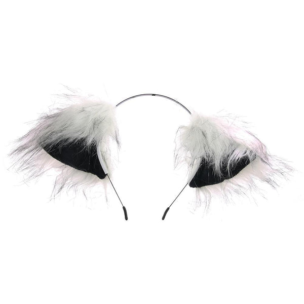 Grey Wolf Tail Anal Plug & Ears - Red Light Erotica